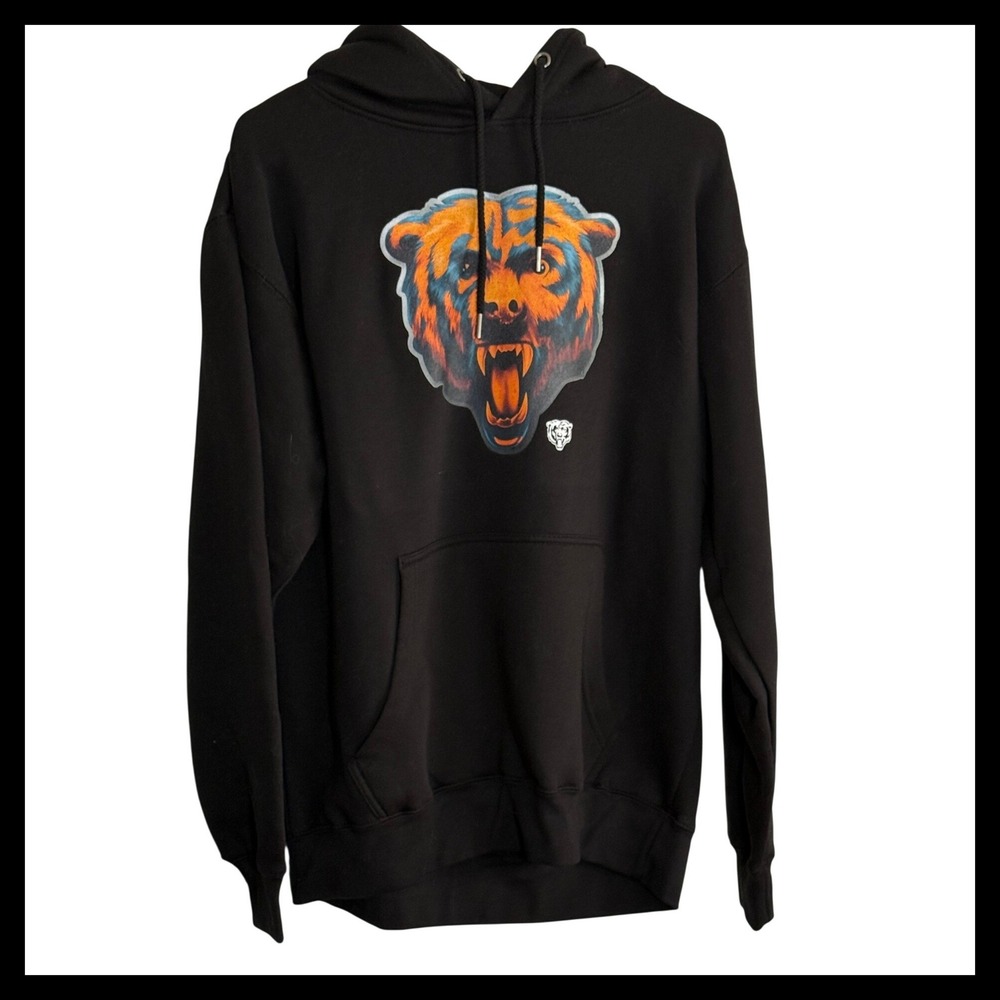 NWT Fanatics Chicago Bears NFL Hoodie Mens Medium Black‎ Aldridge 5 Graphic